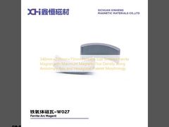 340mm×255mm×75mm Package Size Sintered Ferrite Magnet with Maximum Magnetic Flux Density along Anisotropy Axis and Hexagonal Platelet Morphology